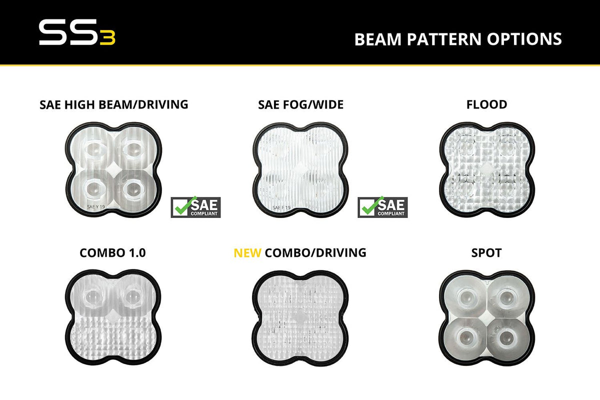 Clear Lens for SS3 Pods (one) SAE Driving