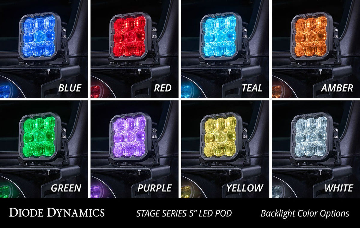DIODE DYNAMICS SS5 LED Pod Pro White Combo Single