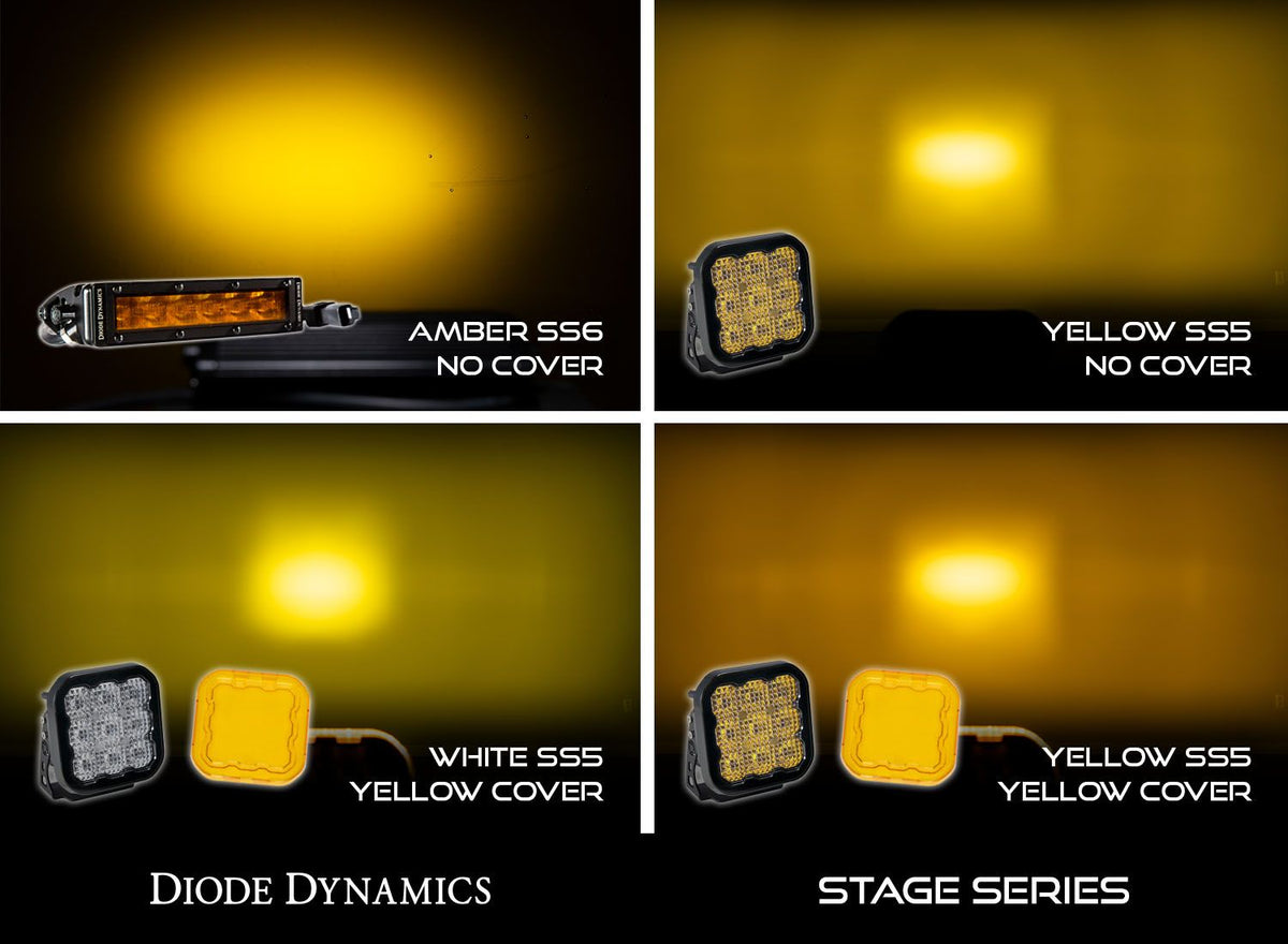 DIODE DYNAMICS SS5 LED Pod Cover Yellow Diode Dynamics