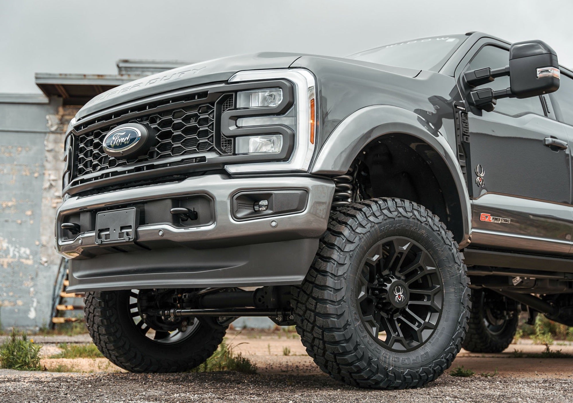 Ford Super Duty Black Widow front three-quarter