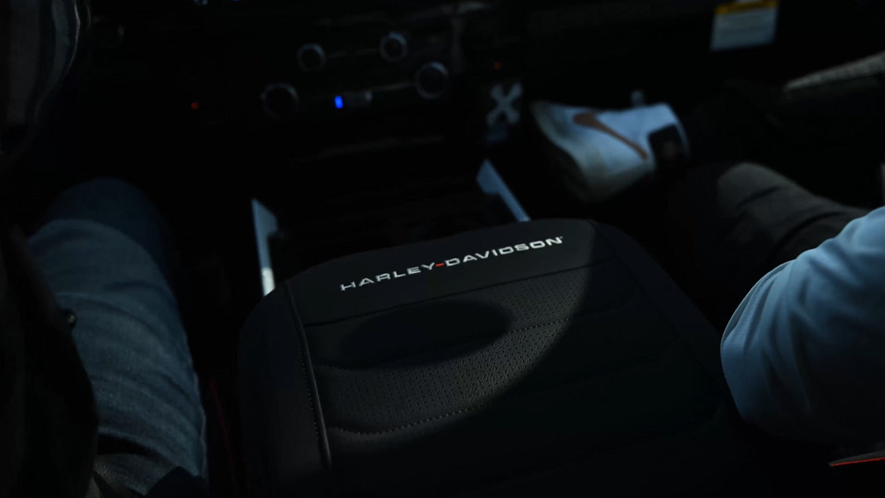 Embroidered Harley-Davidson console